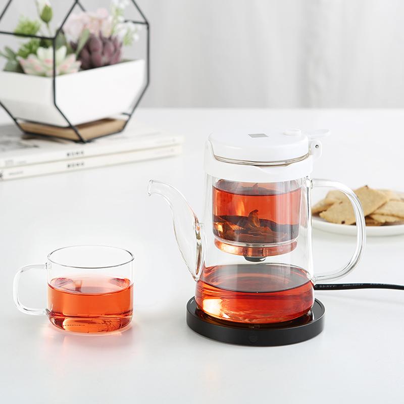 Bonston-Elegant Teapot with Insulation Separation, Bubble Tea Cup, Heat-Resistant Glass Teapot, Simple Filter Tea Cup