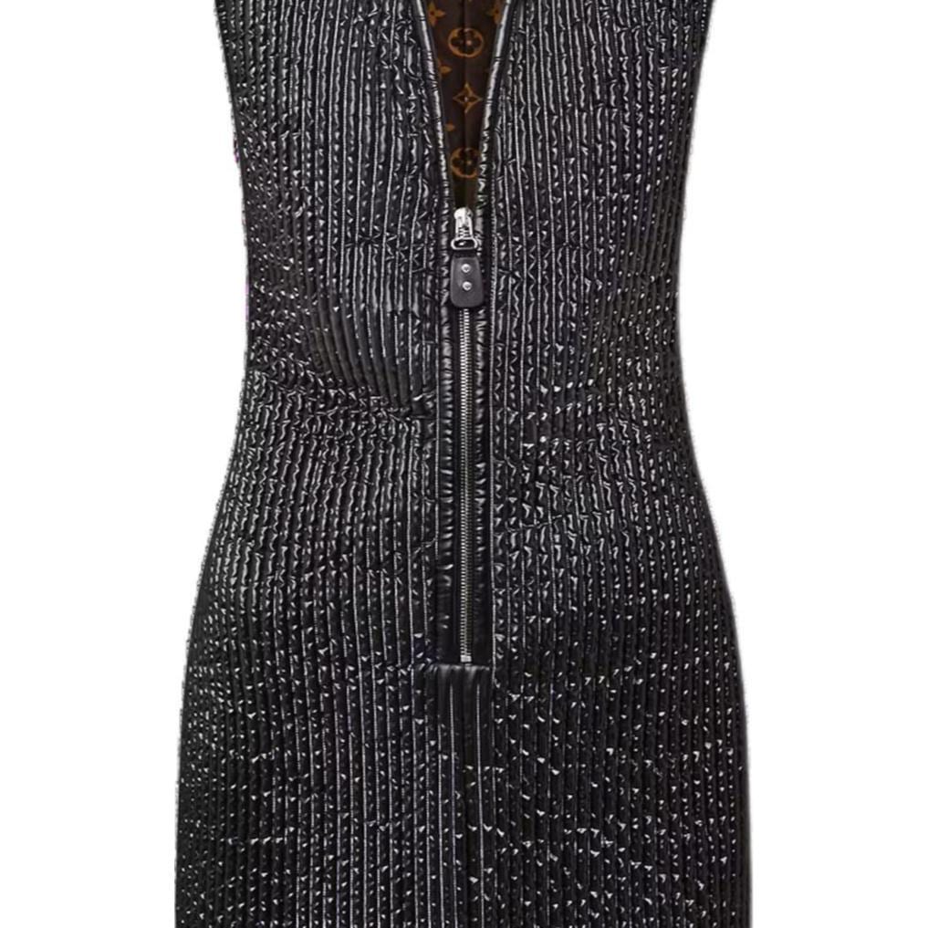 LOUIS VUITTON FW23 Sleeveless Dress Women's Black 1AC38I