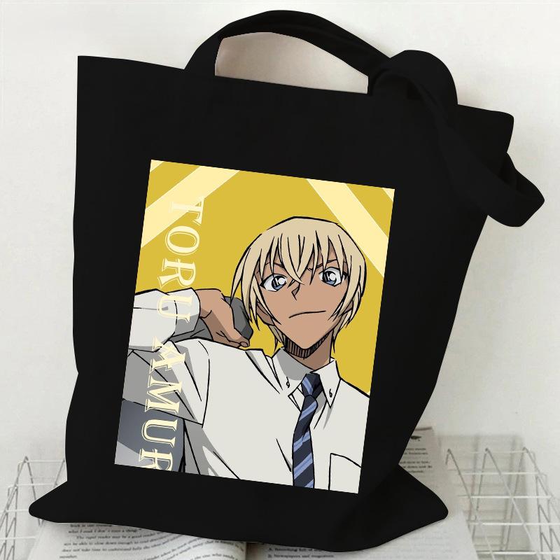 

Animation ins small fresh canvas bag men s and women s versatile shoulder bag simple casual student class messenger bag