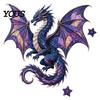 Beginner Sewing Materials Mythic Wilds DIY Patchwork Kit, Layered Fabric Art Dragon Handcrafted Wall Hanging Kit Phoenix Mythical Creature for