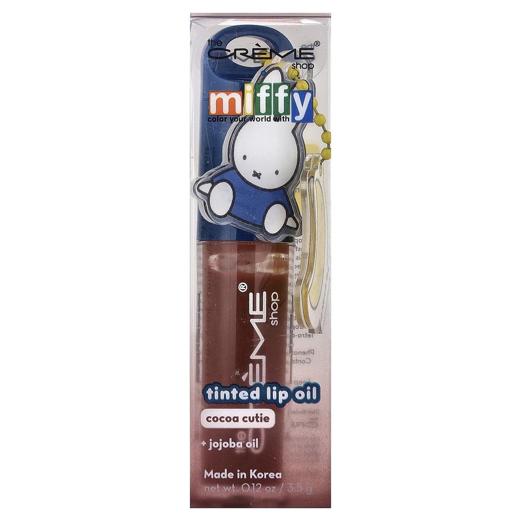 The Creme Shop, Miffy, Tinted Lip Oil, Cocoa Cutie, 3.5g (0.12oz)
