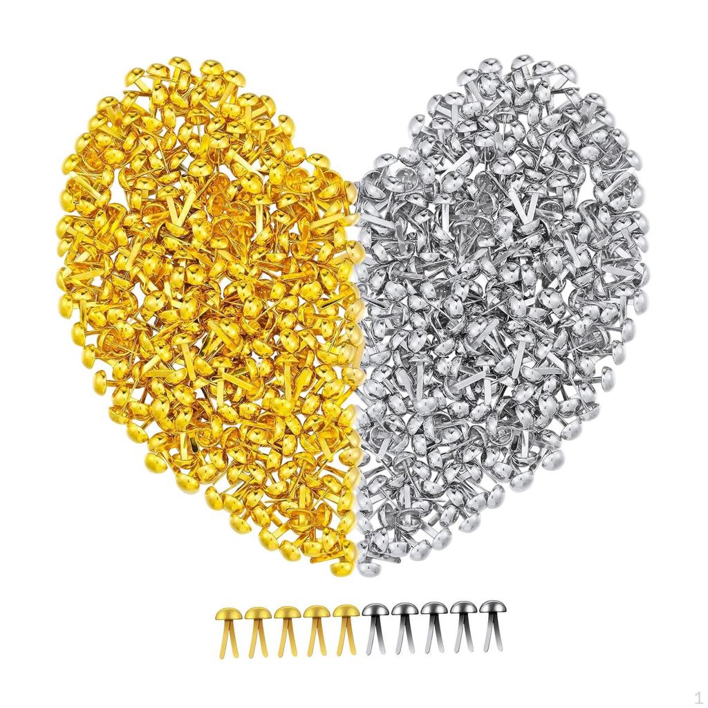 300 Brad Fasteners, Push Pins for Scrapbooking, Craft Supplies, Card Making