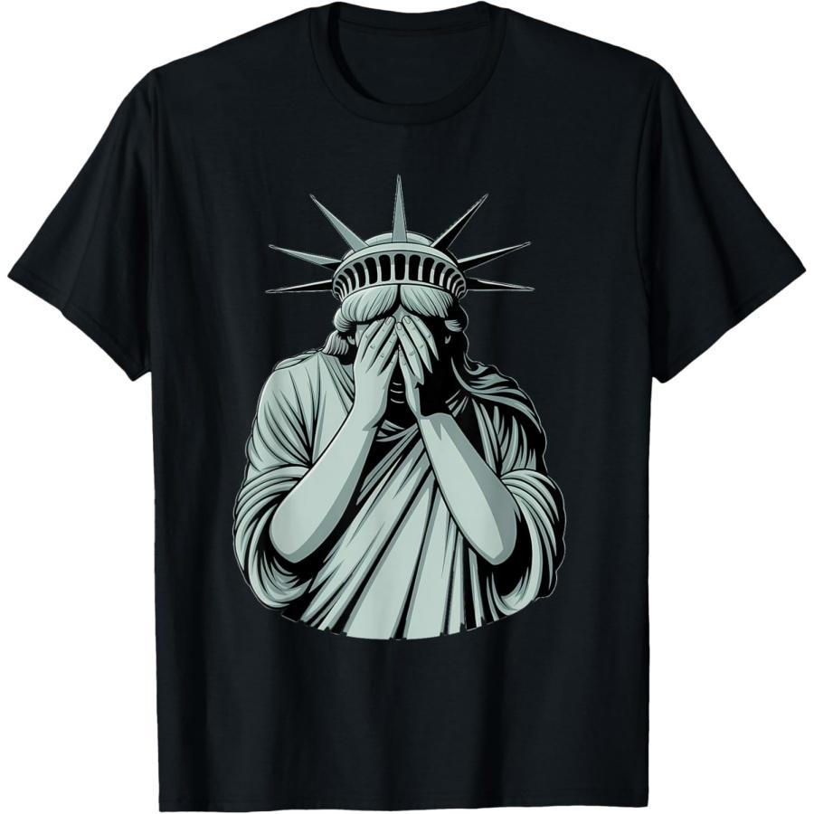 

Statue Of Liberty Sad America, USA T-Shirt XXXXXL чорний