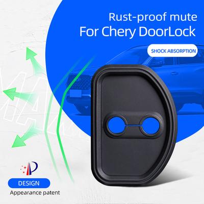 4pcs Silicone Car Door Lock Cover For Chery X70M EXEED Tiggo 5 7 3X JETOUR X70 PLUS X70S,Silent Shock-absorbing Anti-collision