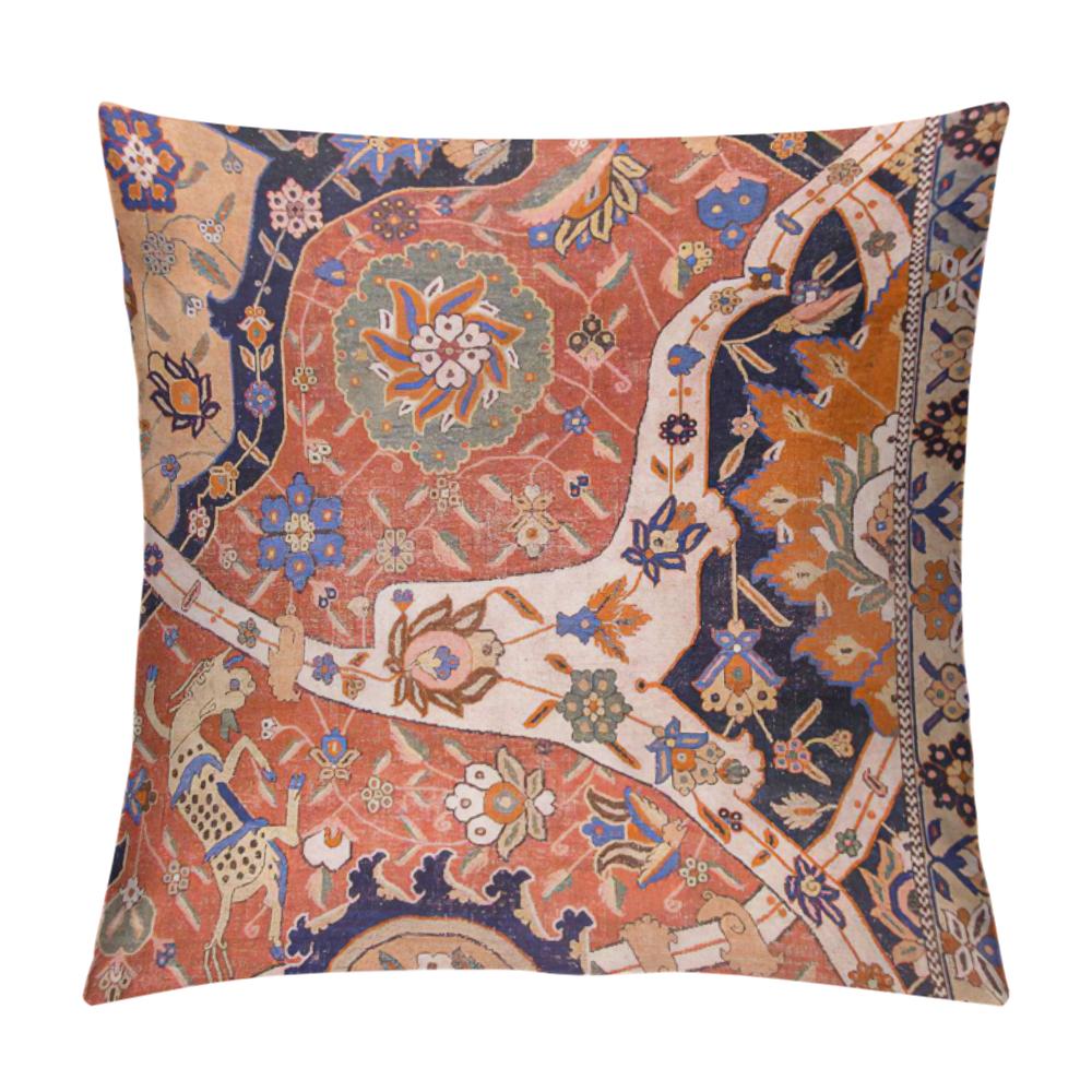 Federa per Cuscino Stile Marocchino, Copricuscino Corto in Peluche 40X40 45X45 50X50 60X60, Decorazione per la Casa, Copricuscino Decorativo per Divano
