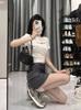Grey Sophisticated A-Line Suit Skirt for Women Summer Sweet & Edgy Academic Style High Waist Slimming Bodycon Short Casual All-match Versatile Skirt