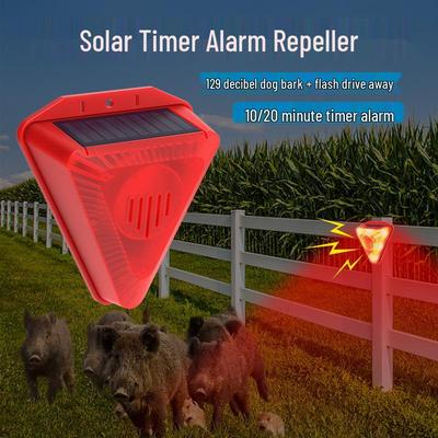 Alarma Solar para Ladridos de Perro: Repelente Automático de Animales con Altavoz de Alto Volumen para Campos de Maíz