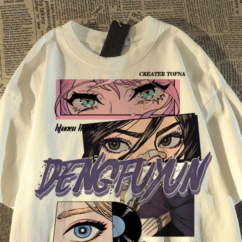 Женский летний свободный повседневный принт, новый универсальный топ с короткими рукавами M белый