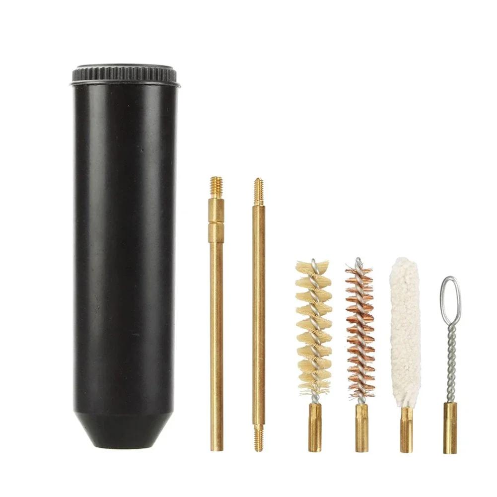7pcs/set Professional Gun Cleaning Kit Hand Gun Rod Brush Hunting Gun Bore Gleaning Tools Multipurpose 9mm Pocket Size Pistol