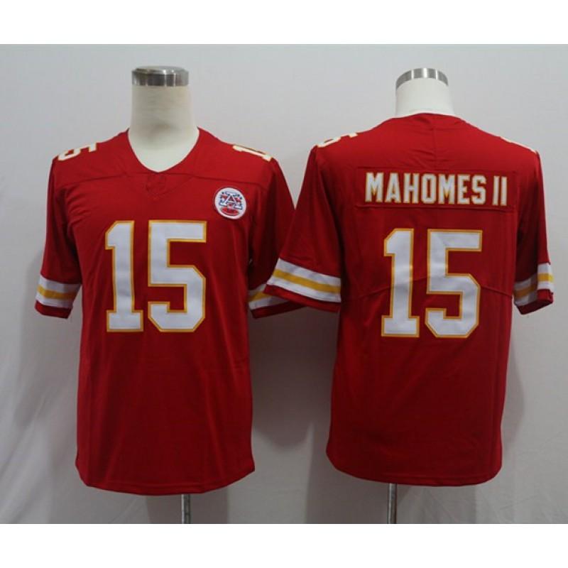 Kansas City Chiefs NFL Football Jersey Mahomes 15 55 87 Fan Apparel Cotton Blend Performance Tee Men Women