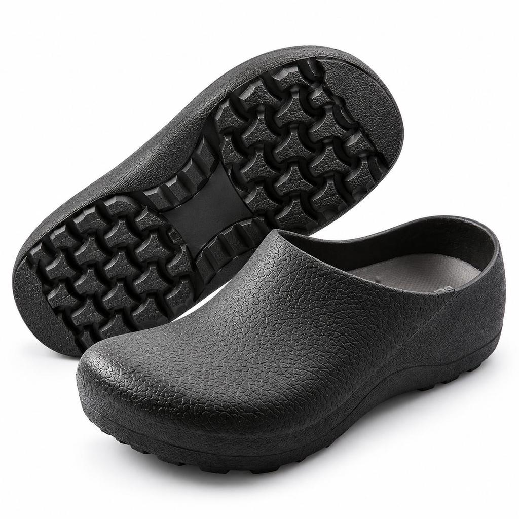 Men Work Chef Shoes protective easy clean upper anti slip work sole For Kitchen Restaurant Work Daily Use Casual Comfortable