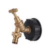 IBC Tank Adapter G1/2" Brass Faucet S60X6 Coarse Thread IBC Tank Fitting Water Tank Discharge Tap Replacement Garden Irrigation