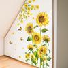 Sunflower Home Wall Paste Bedroom Living Room Sofa Corner Background Wall Decoration Wallpaper