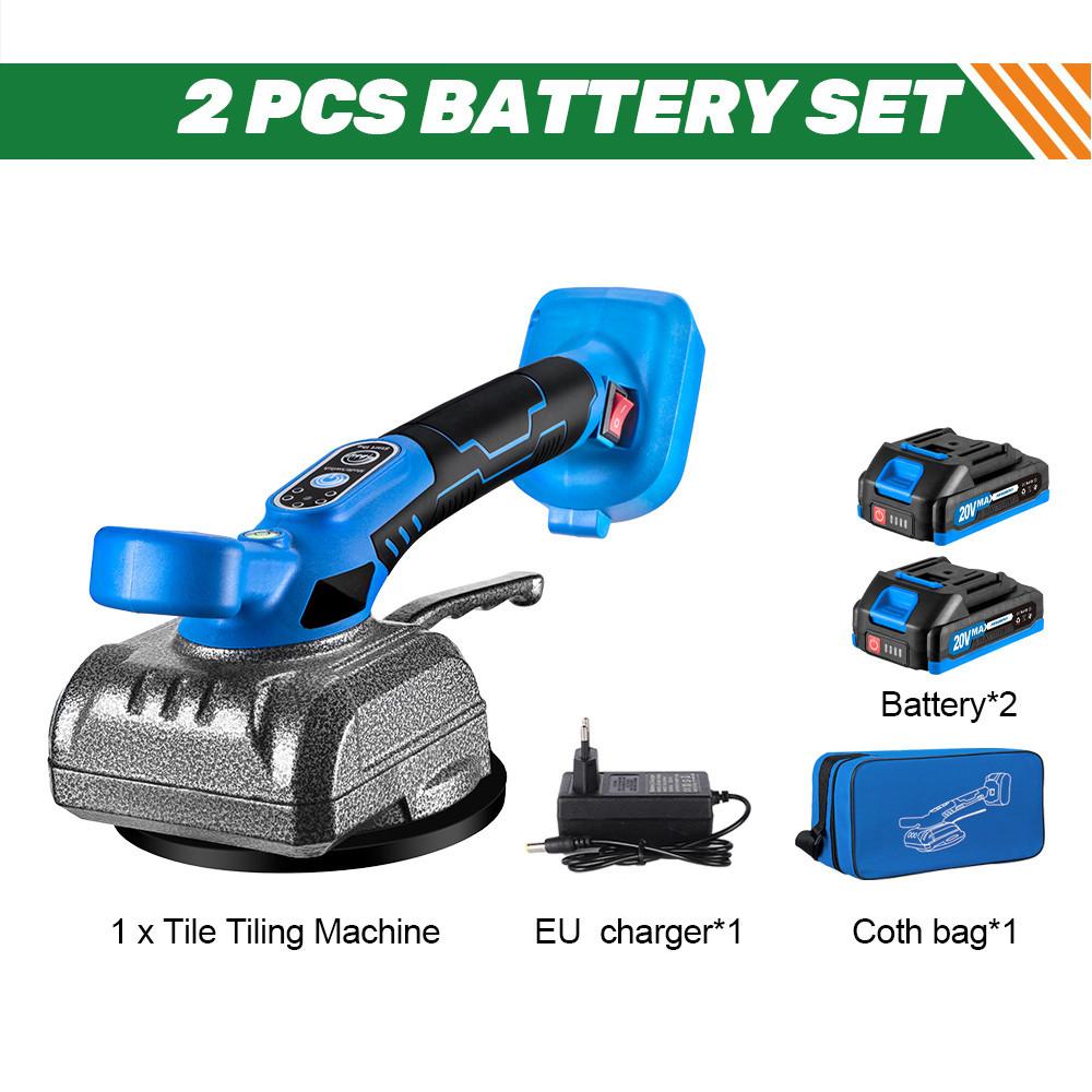 5 Gear Adjustable Tiles Tiling Machine Efficient Cordless Rechargeable Tile Vibrator Suction Cup Tool For 18V Battery