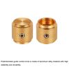 Uxcell Potentiomètre en Aluminium Bouton de Contrôle Universel Volume Tonalité avec Indicateur Flèche pour Bouton Doré 3 Pièces, 1/4" (6mm) Guitare, 1/2"