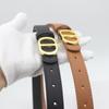 D-Buckle Gold Alloy Buckle Belt Women'S Student Jeans Belt Women'S