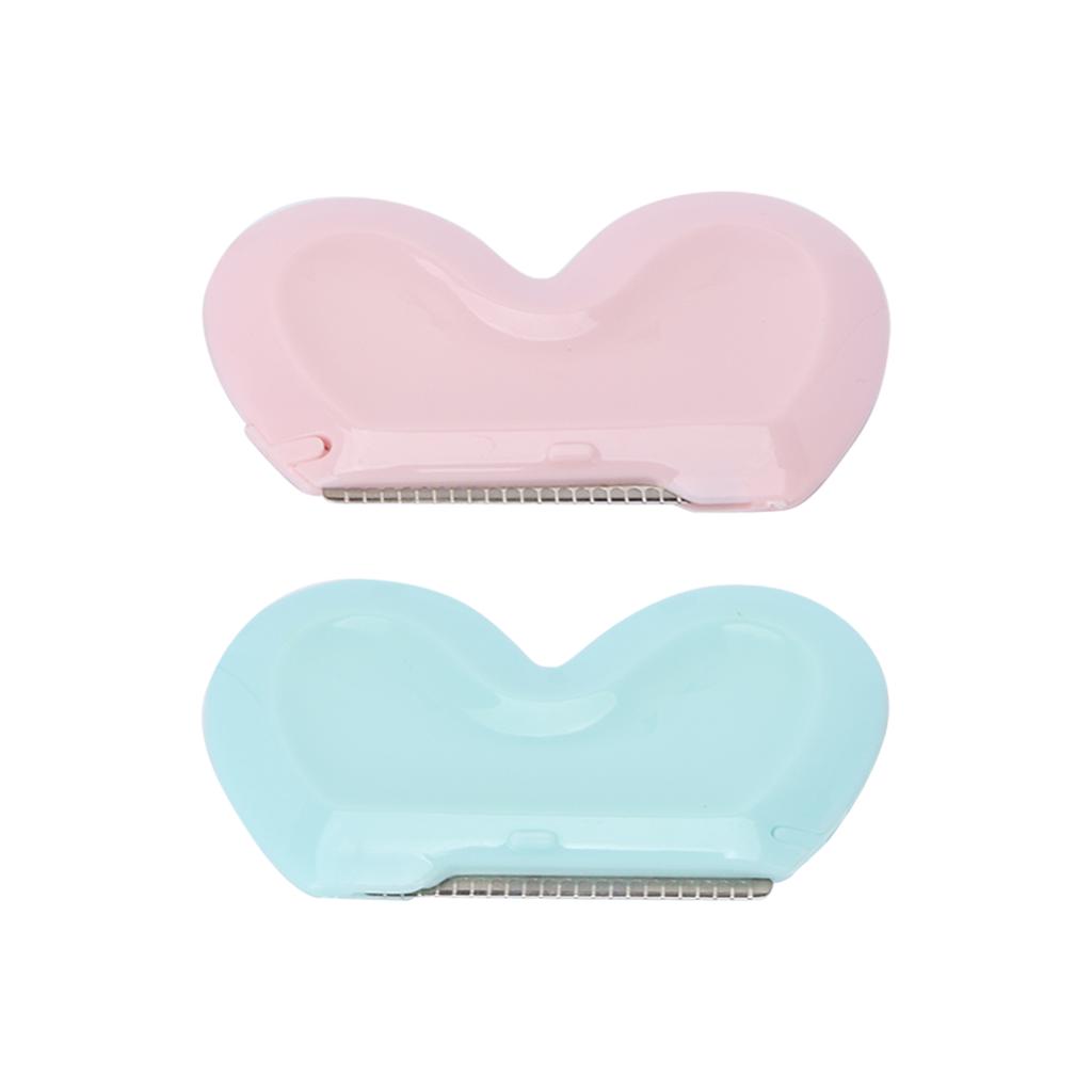 Brzytwa do przycinania brwi w kształcie serca, golarka do twarzy do modelowania brwi i usuwania włosków z twarzy