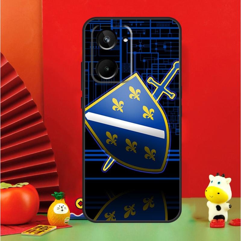 Bosnia and Herzegovina Flag Case For Realme C67 C55 C53 C51 C35 C33 C31 C30 C25s C21Y GT Neo 6 GT5 9 10 11 12 Pro Plus