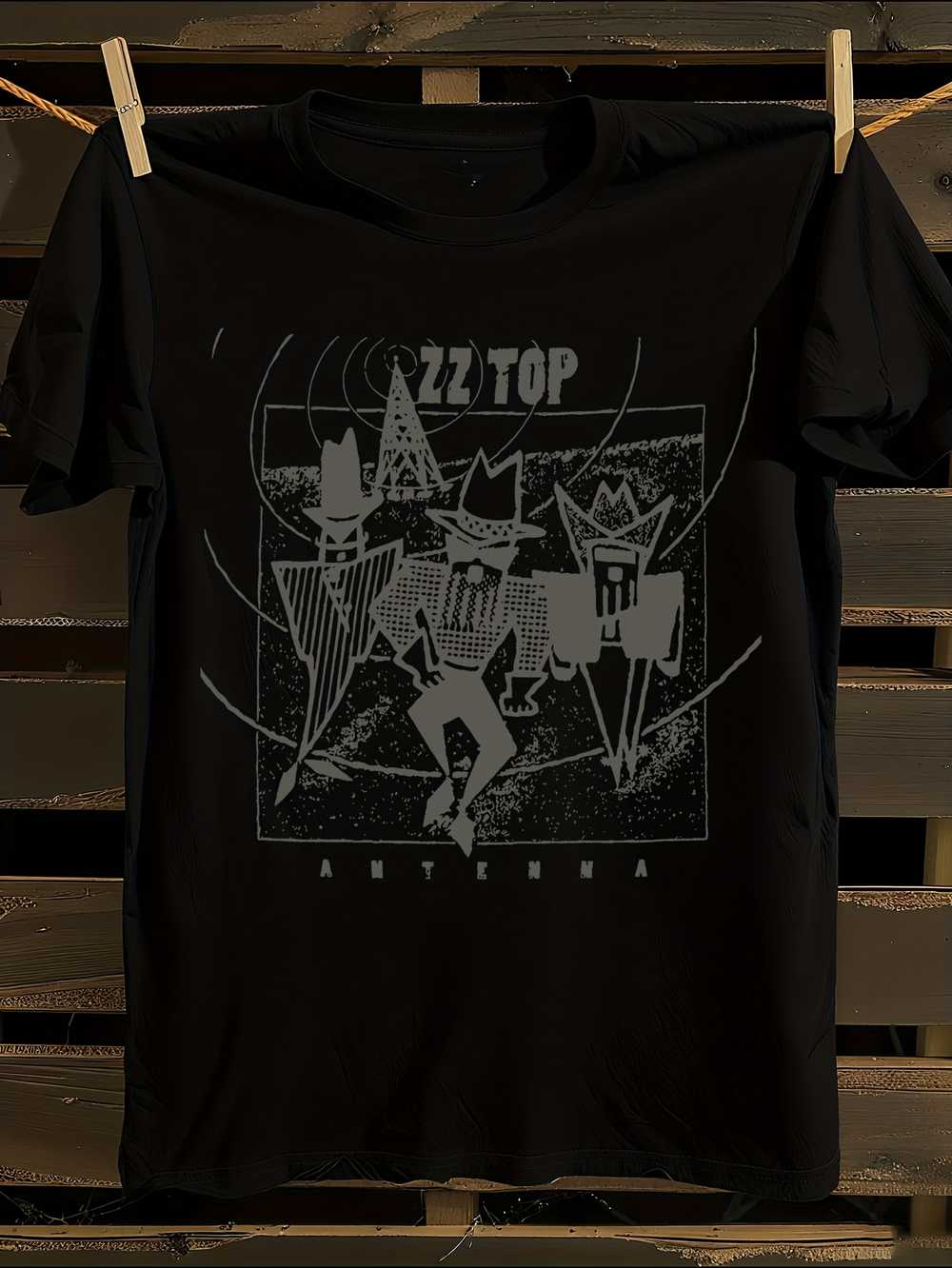 Zz Top Antenna Slim Fit T-Shirt XL