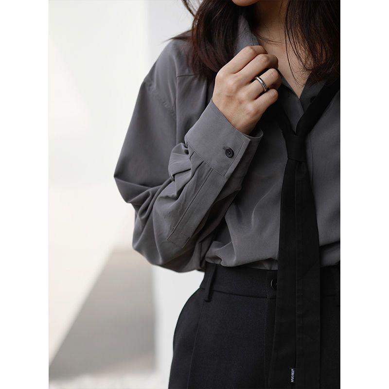 

Autumn Cool Niche Design Loose Fit Women s Blouse S