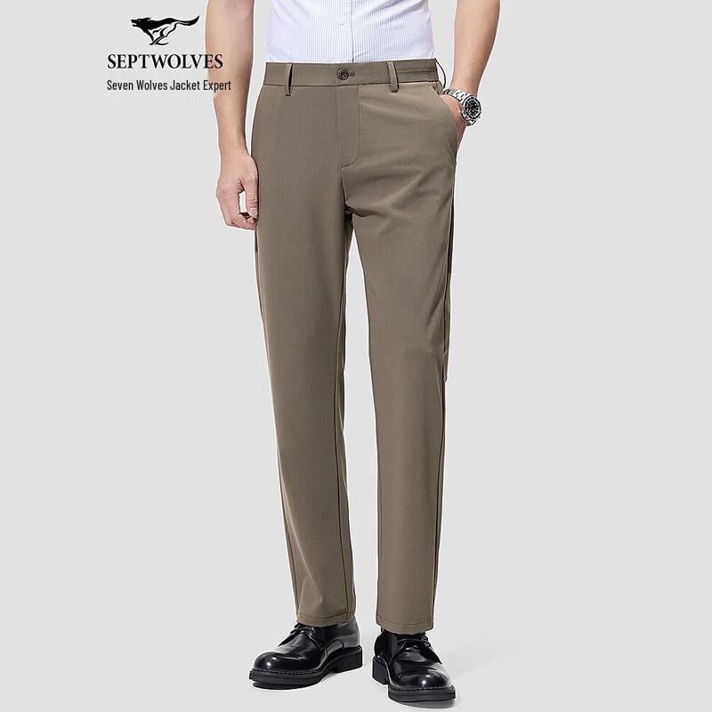 SEPTWOLVES Men s Straight-Leg Commuter Trousers 36A
