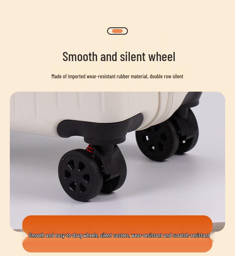 Stylish, Durable Large Capacity Trolley Case with Front Opening & TAS Lock