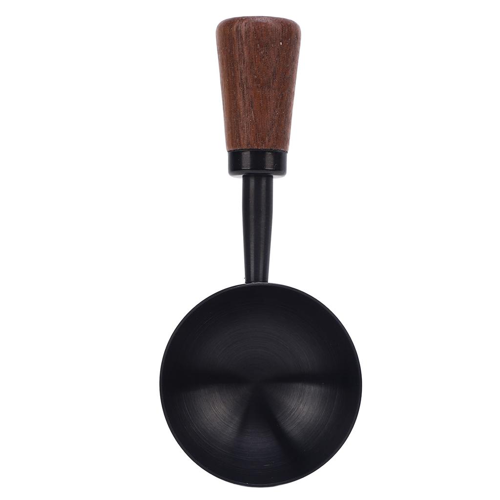 Coffee Scoop Vintage Bean Tea Measuring Spoon Retro 304 Stainless Steel Short Wooden Handle Kitchen Utensil for Serving