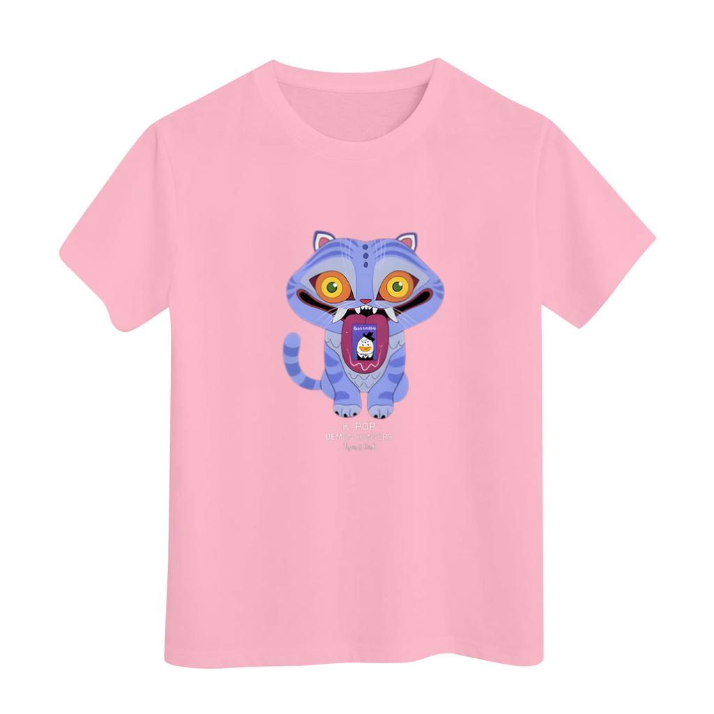 Men's Round Neck Printed Short-sleeved T-shirt Top