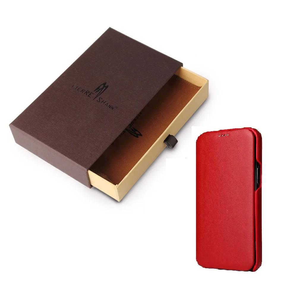 

Premium Cowhide Leather Case For iPhone 15 Pro Max 17 Air 16 Plus 16E 14 13 12 Mini 11 XS XR X 8 7 SE 2022 Magnetic Wallet Cover iPhone 13 mini красный