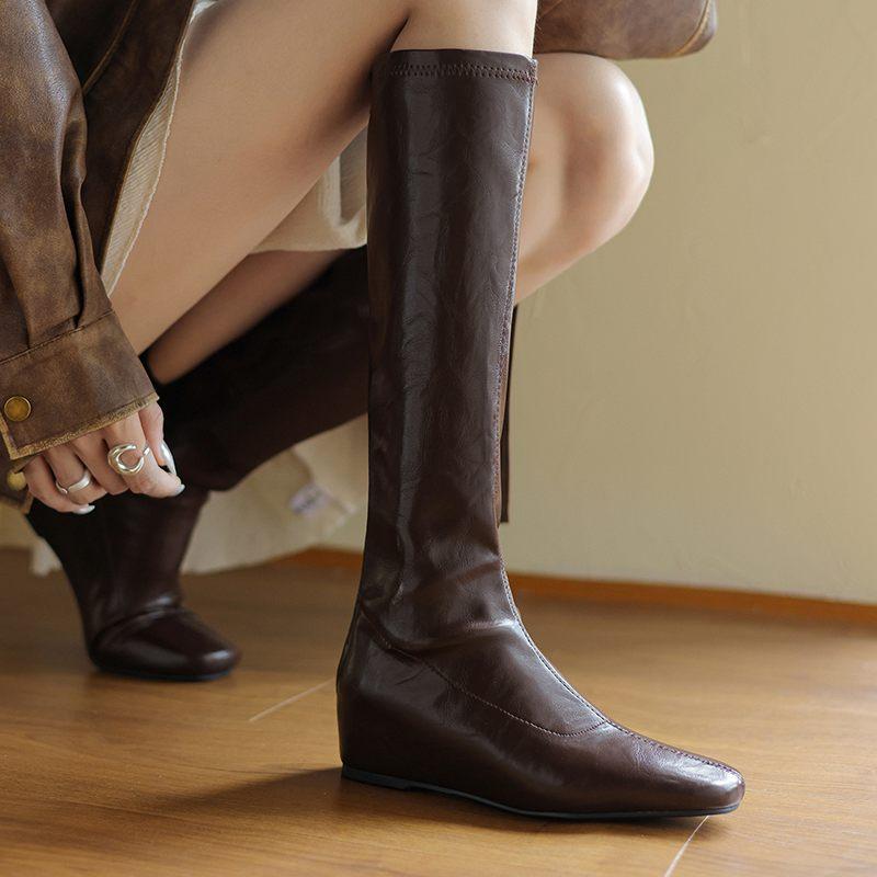 Krazing Pot PU осенне-зимние ботинки для верховой езды с квадратным носком — фото 13