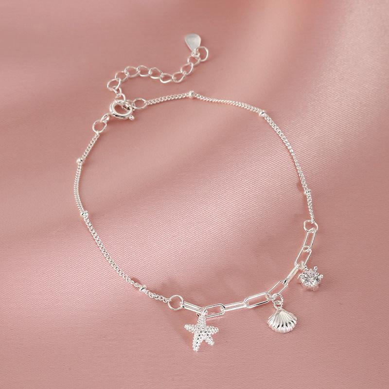 

[Shell Starfish Bracelet] Women Niche Versatile Light Luxury Zircon Jewelry Simple Fashion Elegant