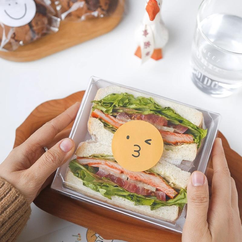 Scatola Rettangolare per Sandwich, Rotolo Torta e Pasticceria Confezione da 50 Pezzi per Confezione