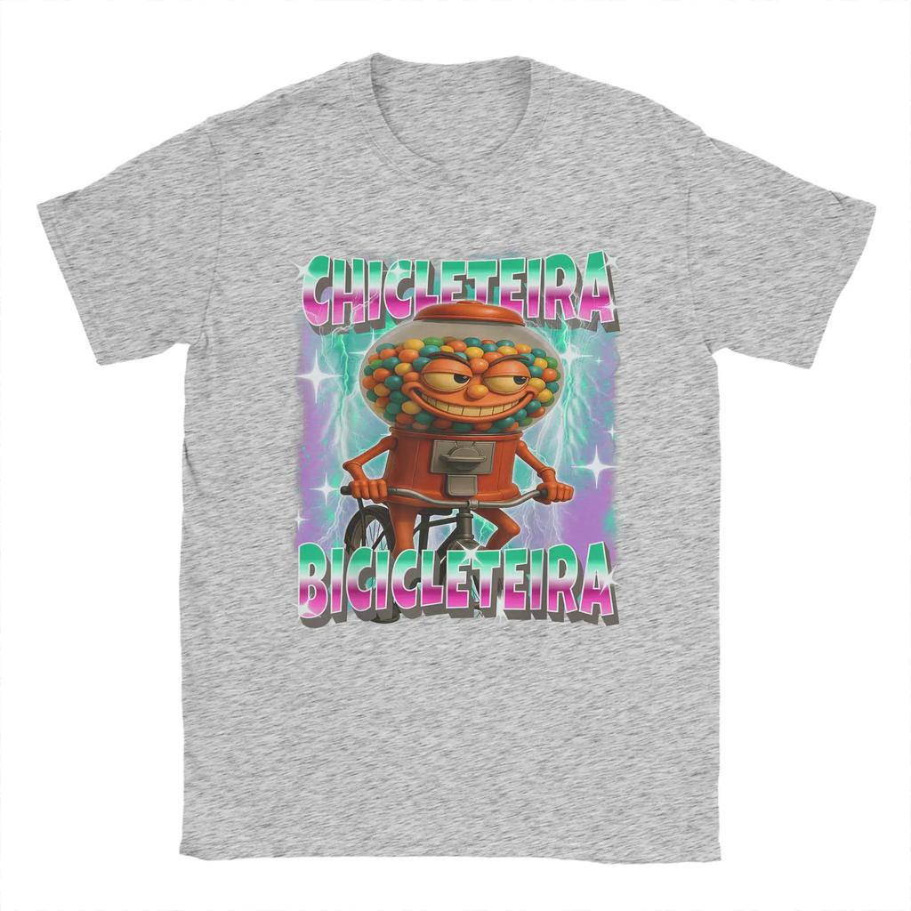 Unisexs Chicleteirabicicleteira Italian Brainrot Chiclete Bicicleta T Shirts Clothing Short Sleeve O Neck Tees Tshirts