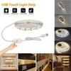 LED Lights Strip 2835 Touch Switch Dimmer USB DC 5V LED Tape Ribbon Flexible DIY Backlight Mirror Christmas Cabinet Room Decor
