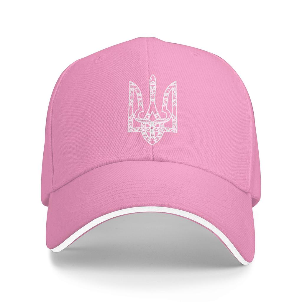 Ukraine Ukrainian Kiew Trysub Flag Logo Baseball Cap Hunting Camping Sunscreen Trucker Hat Women Men Y2k Print Baseball Caps