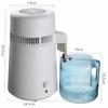 4L Large Capacity Water Distiller 750W Medical Purifying Water Equipment Stainless Steel Distilled Water Maker