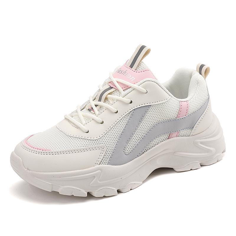 European Women's Trendy Thick Sole Dad Sneakers - 2026 Spring/Summer Korean Fashion Trend