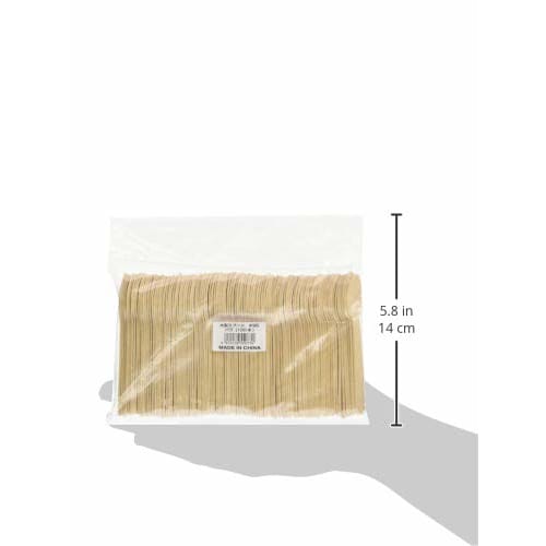 Daikoku Kogyo Disposable Wooden Spoons, #95 (mm) (Extra Small), Set of 100, Wooden Handle, 3289404