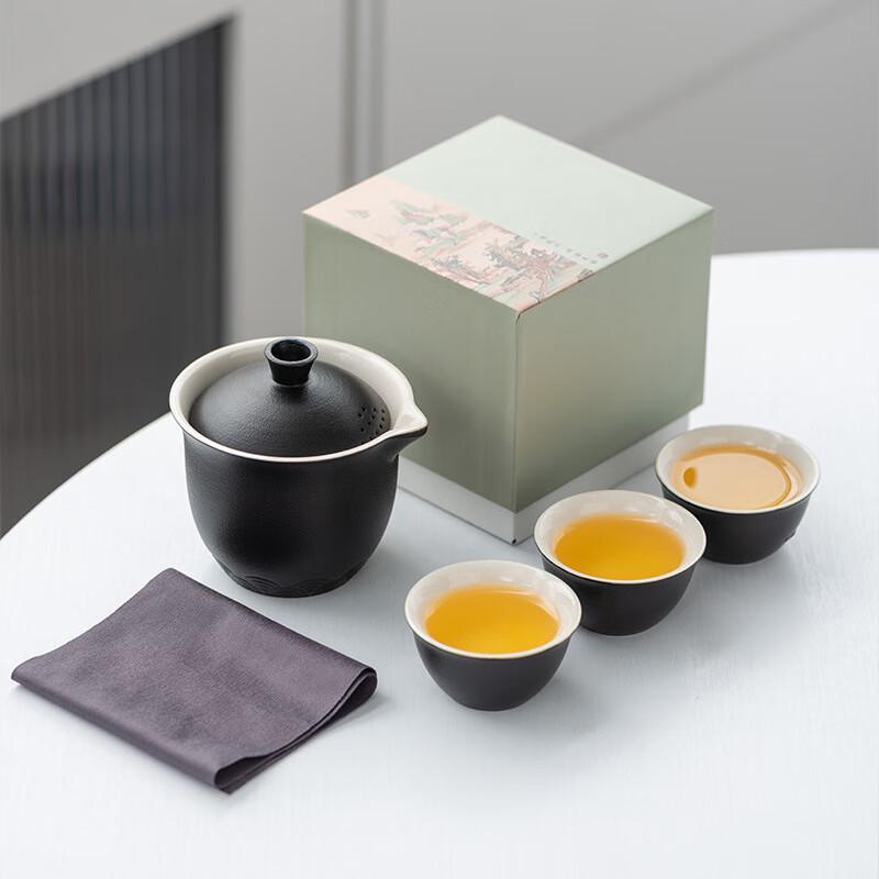 

Deluxe Japanese Ceramic Travel Tea Set