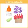 Nail Art Tool Set With Plastic Removal Clips For Diy Manicure And Pedicure Sessions