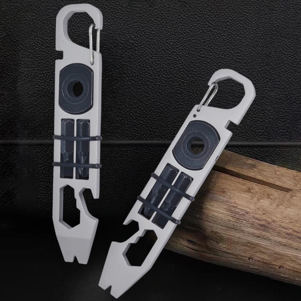 Mini EDC Pry Bar Multiple Tool with Screwdriver Tip and Opener Perfect for Camping, Traveling, and DIY Projects