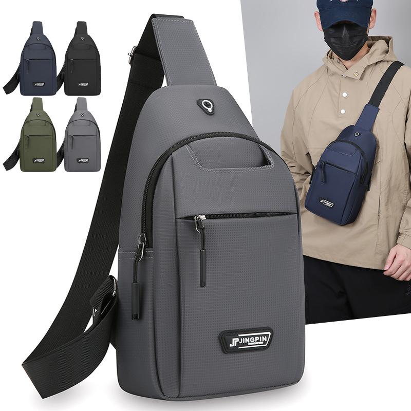 Chest Bag Men's Sports Crossbody Bag Outdoor Travel Large Capacity Portable Shoulder Bag