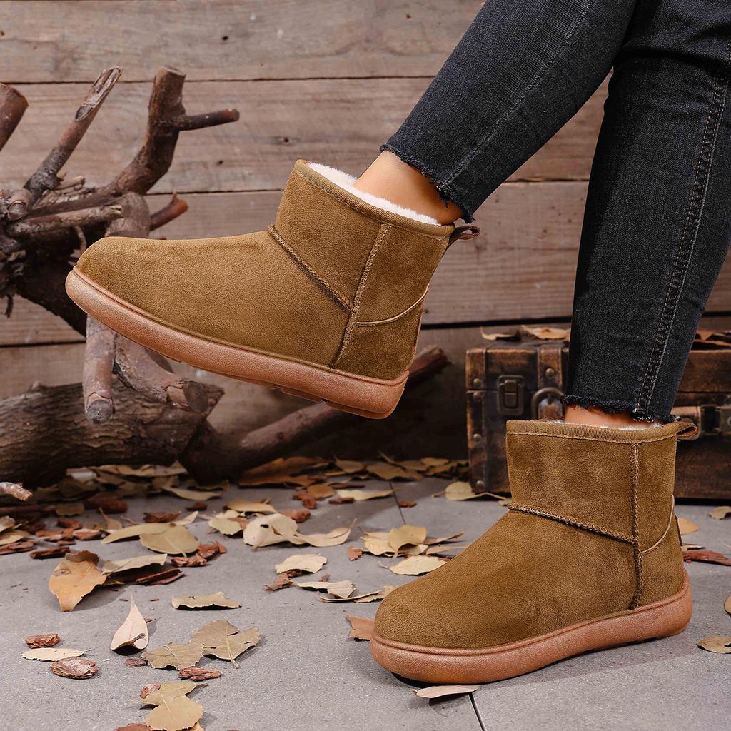 Snow Boots Women's High-top Velvet Cotton Shoes Women's Winter New Thickened Winter Warm Cotton Boots Wholesale