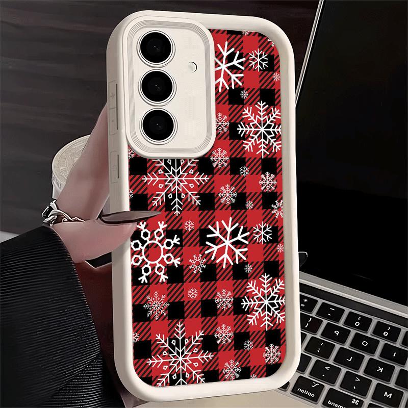 Phone Case for Samsung Galaxy S26 S25 Ultra S24 FE Snow Snowflake Winter Cold Shell S23 Plus S22 + S21 S20 5G Soft Silicone Fund