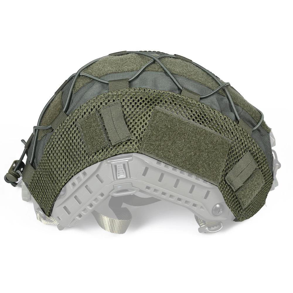 Tactical Helmet Cover with Elastic Cord for FAST Helmet Airsoft Paintball Wargame Gear CS MH PJ BJ Helmets Cover 15 Colors