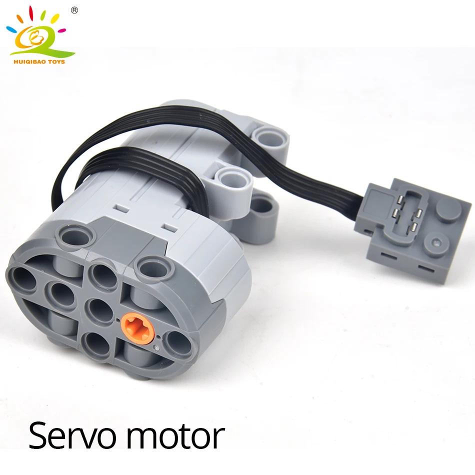 MOC Technical Power Function Train M L XL Motor IR Building Blocks High Tech Parts Bricks DIY Car Truck Construction
