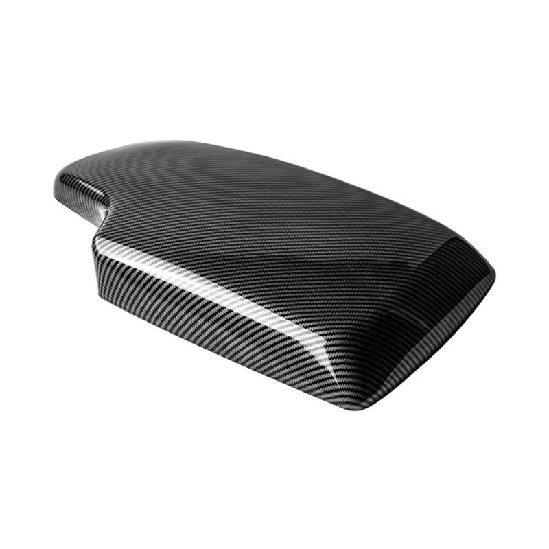 Replacement Armrest Protection Cover for E90 E92 325i Carbon Fiber Texture ABS Armrest Cover Auto Interior Accessories
