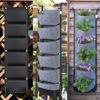 Macetero Vertical de Pared de 6 Bolsillos Bolsa de Cultivo de Jardín Colgante para Interior Exterior Jardín Valla Balcón Macetas de Fieltro