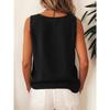 Dames mouwloos knoophemd, zijkant, enkelzijdig gesloten, los vest, bohemien stijl, casual top