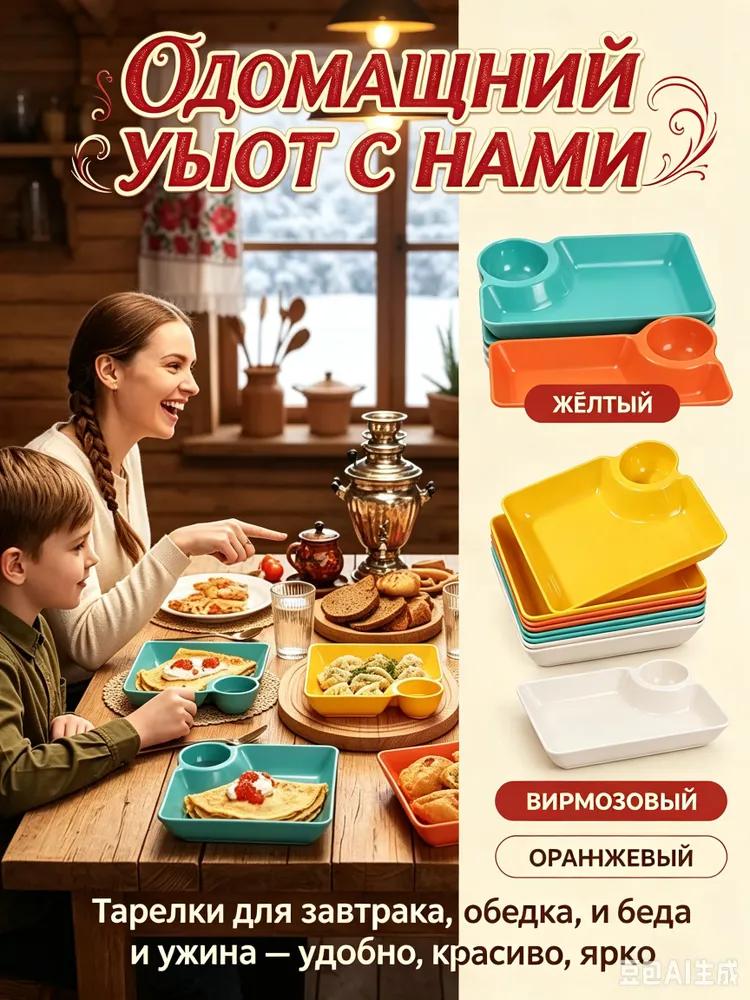Set of plates 28.2 cm 1 pc silver